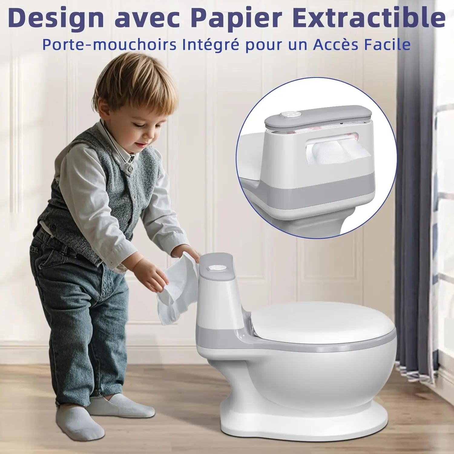 Pot Bébé Toilette Avec Chasse D'Eau