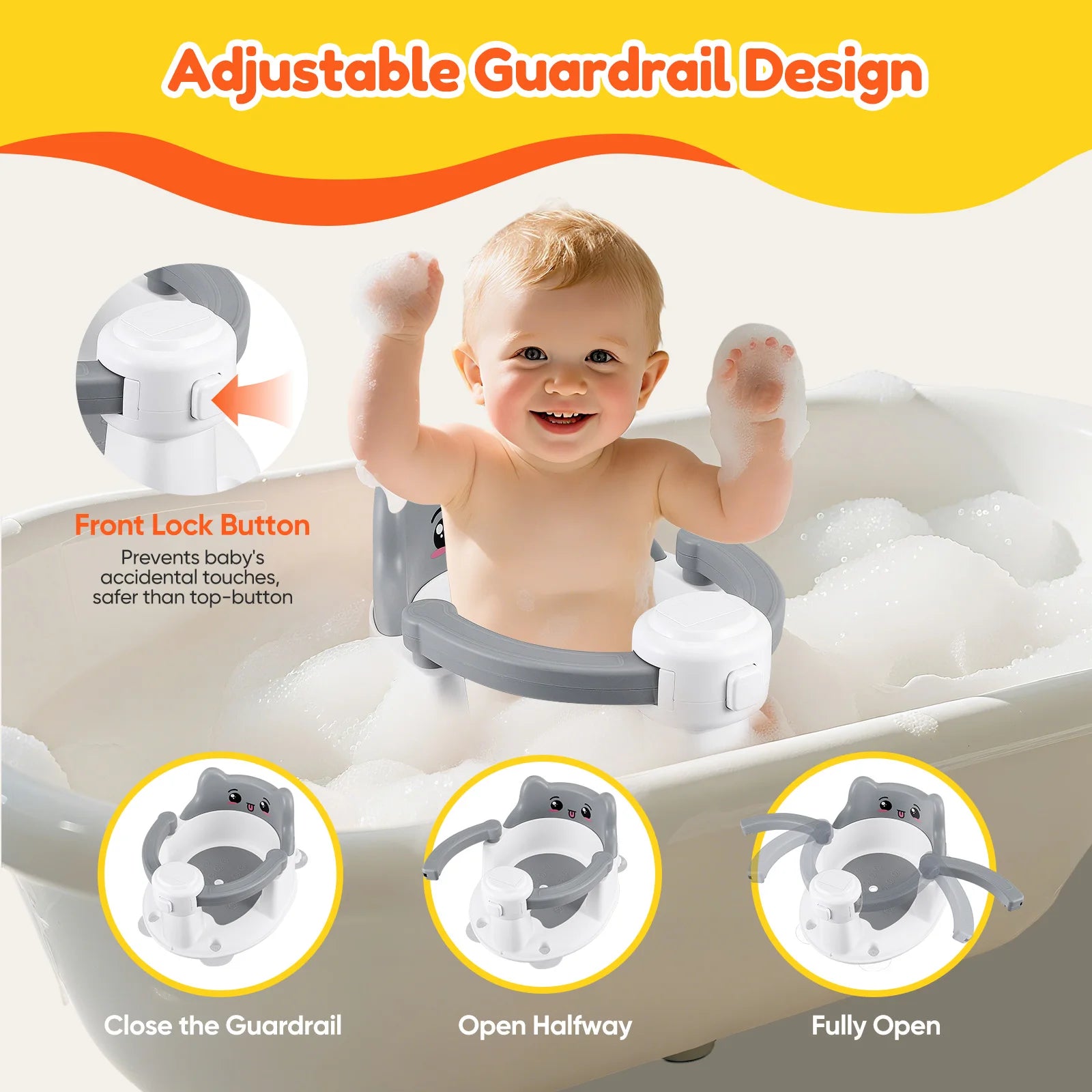 Siège de Bain Bébé Antidérapant