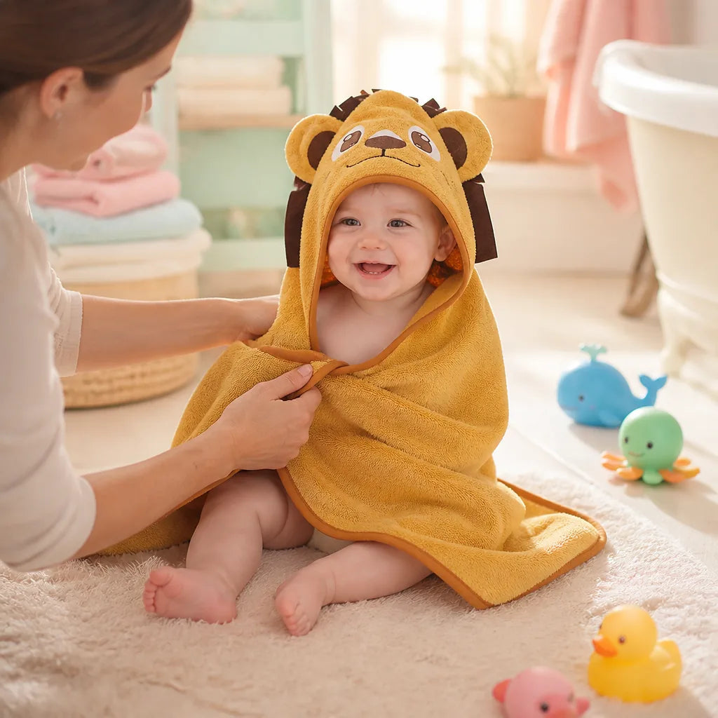 cape-de-bain-avec-capuche-simba-bebe