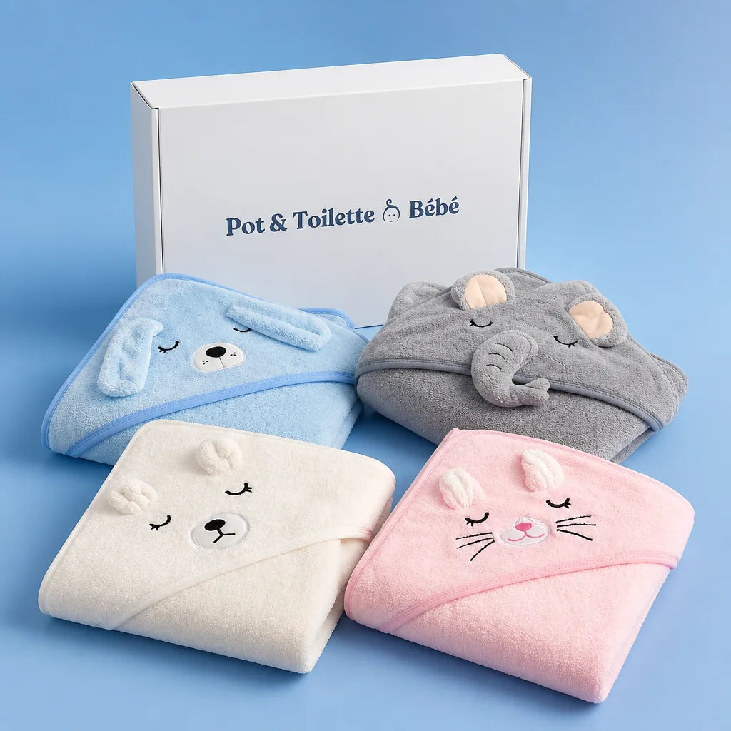 cape-de-bain-bebe-garcon-animaux