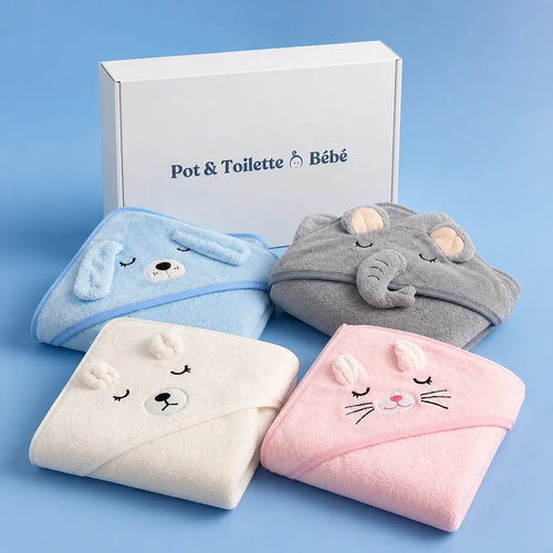 cape-de-bain-bebe-garcon-animaux