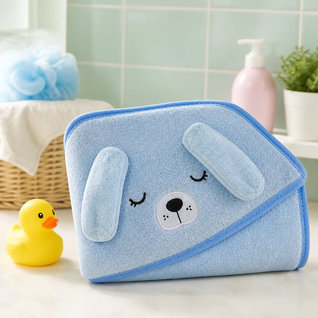 cape-de-bain-bebe-garcon-animaux