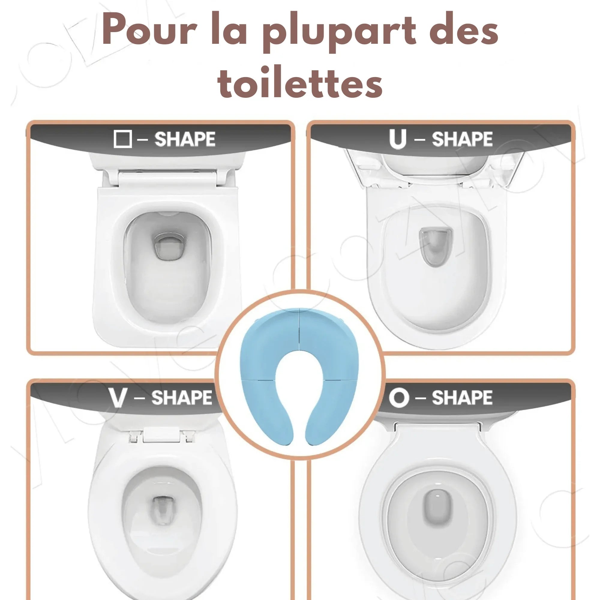 Réducteur De Toilette De Voyage Pliable