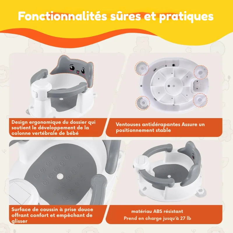 Siège De Bain Bébé Antidérapant