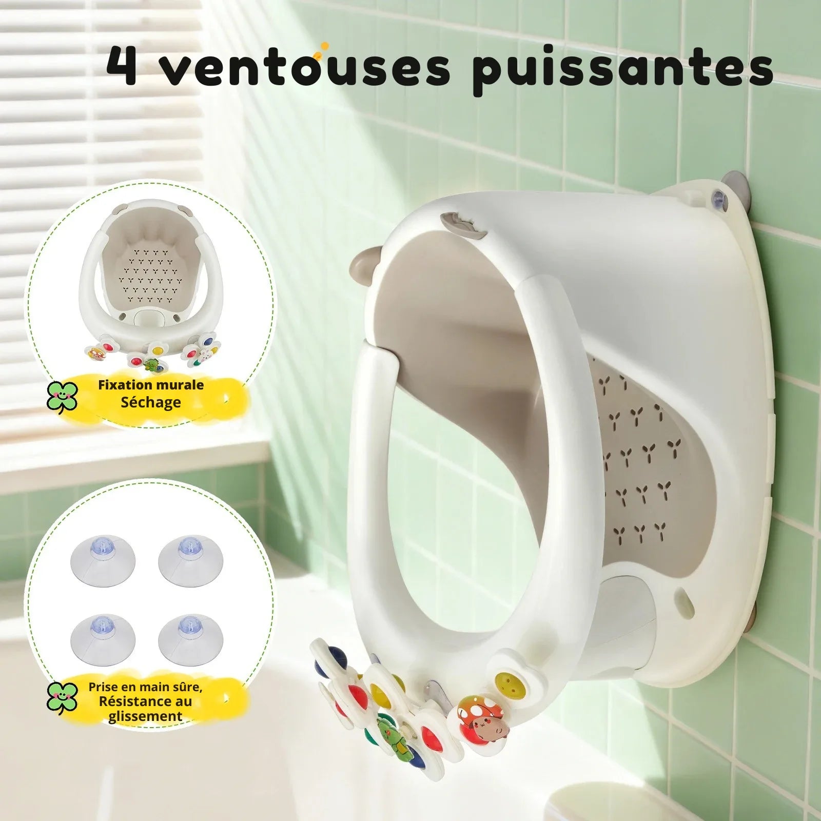 Siège De Bain Bébé Avec Jouets