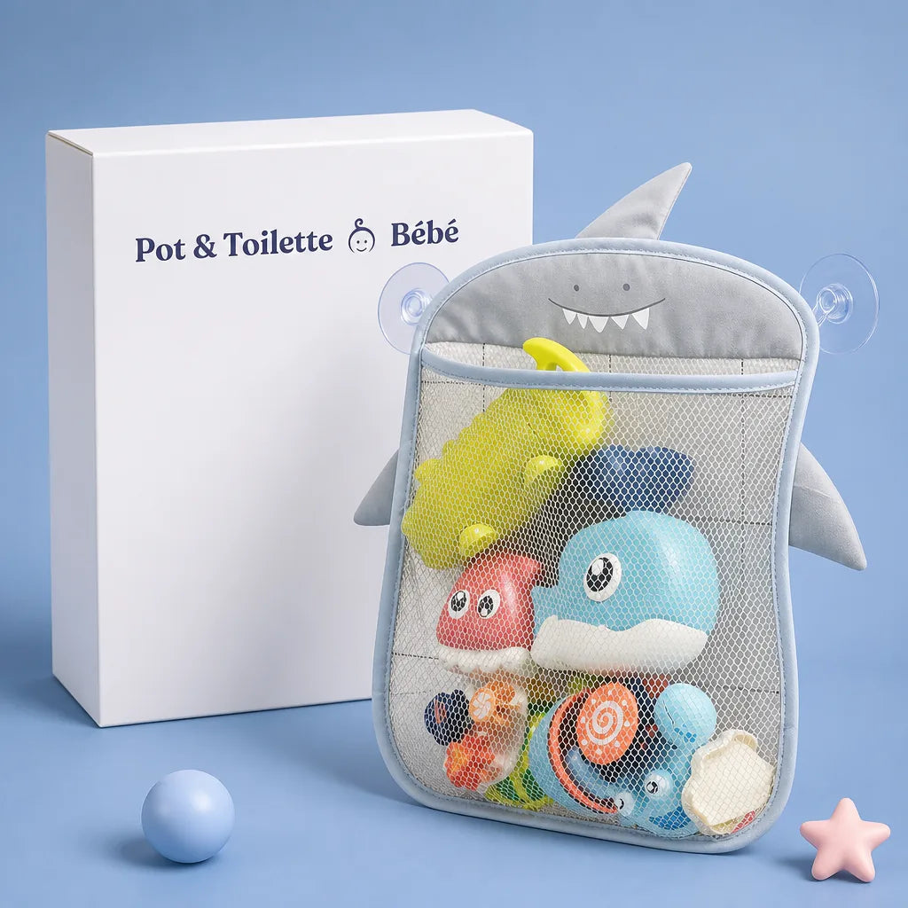 jouet-de-bain-bebe-avec-son-rangement-a-accrocher