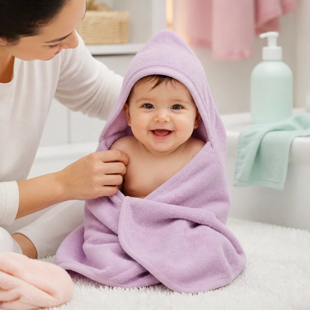 lot-sortie-de-bain-gant-bebe