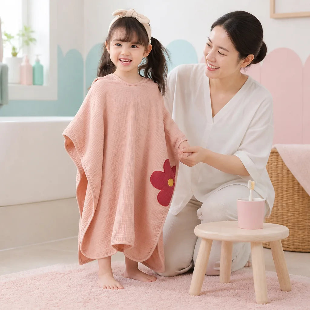 serviette-plage-poncho-bebe