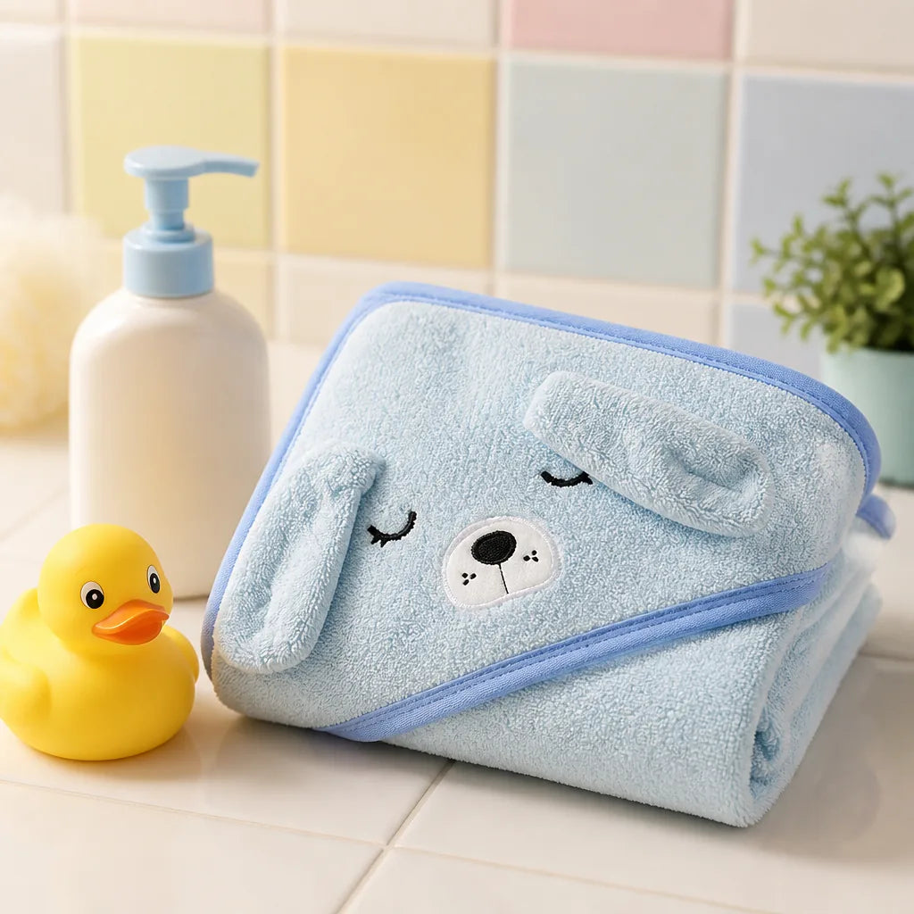 sortie-de-bain-bebe-animaux-foret