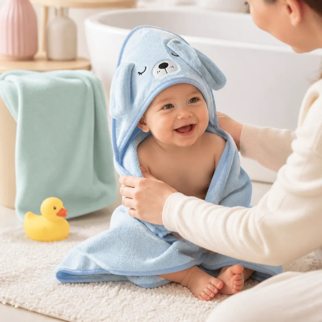 sortie-de-bain-bebe-en-forme-d-animaux