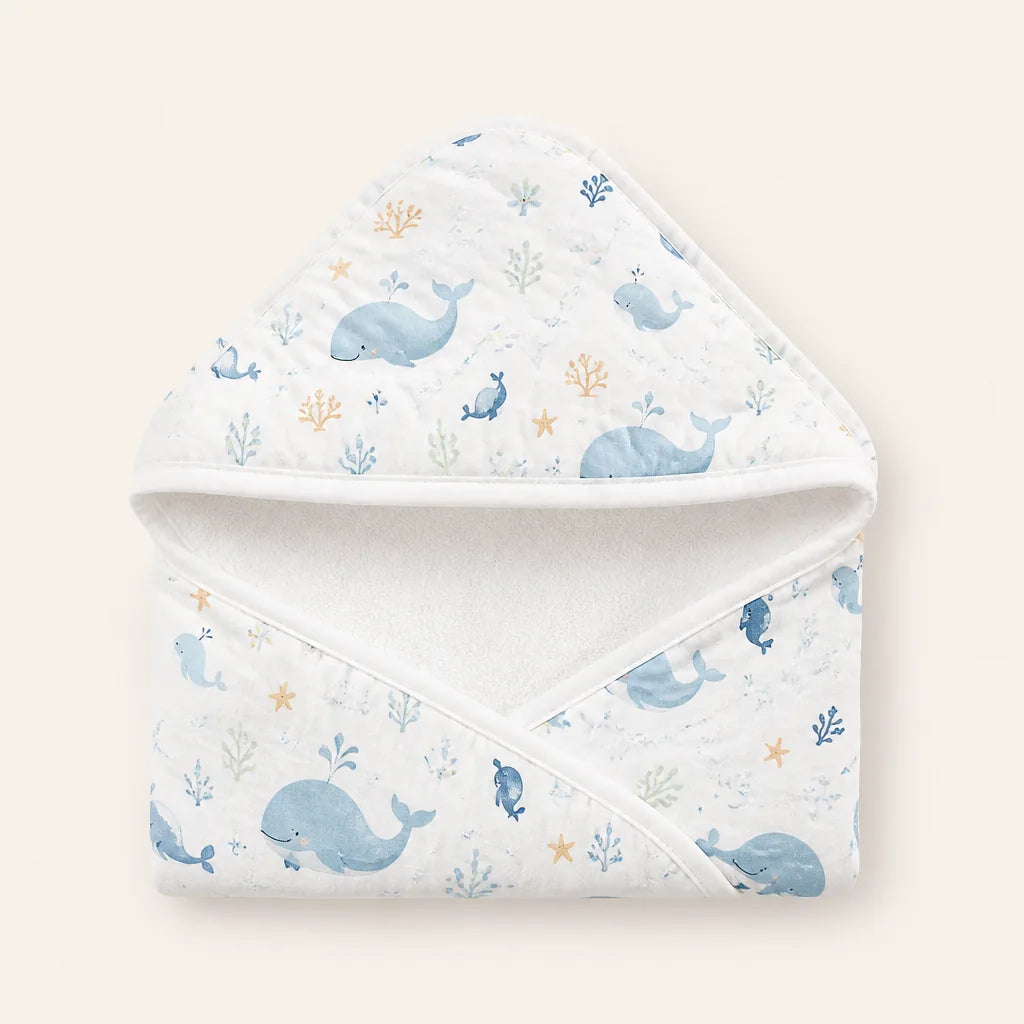 Sortie De Bain Bébé Marin