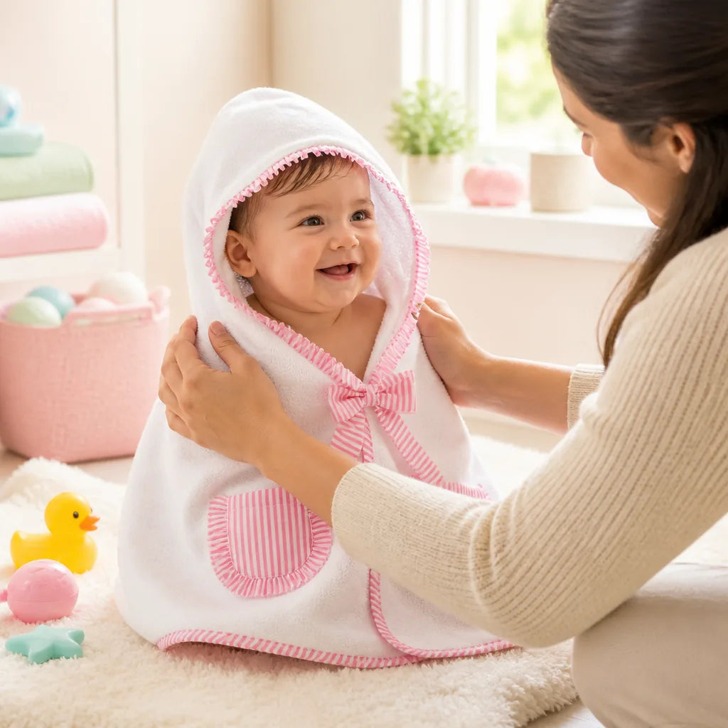 sortie-de-bain-bebe-raye