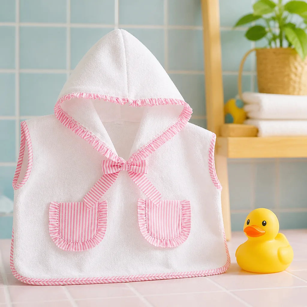 sortie-de-bain-bebe-raye