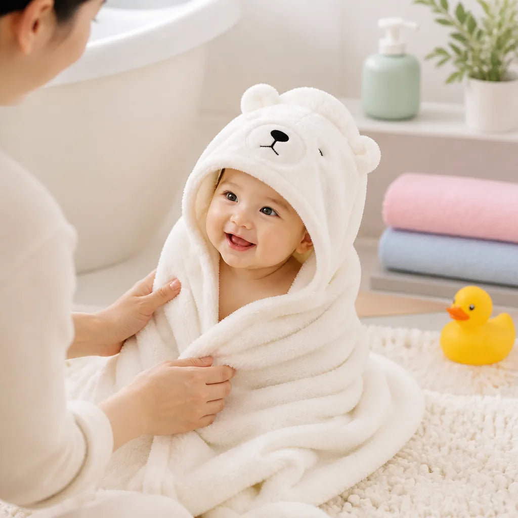 sortie-de-bain-bebe-triangles