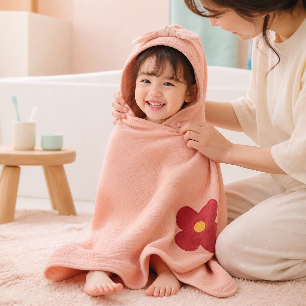 sortie-de-bain-poncho-bebe